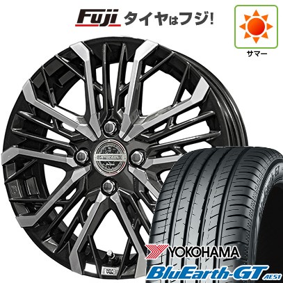 【新品国産車用5穴114.3】 夏タイヤ ホイール4本セット 215/45R18 ヨコハマ ブルーアース GT AE51 共豊 シュタイナー LGX 7.5J 18インチ(送料無料)