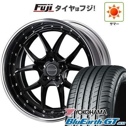 【新品国産車用5穴114.3】 夏タイヤ ホイール4本セット 225/45R19 ヨコハマ ブルーアース GT AE51 WEDS ウェッズ マーベリック 1705S 8J 19インチ(送料無料)