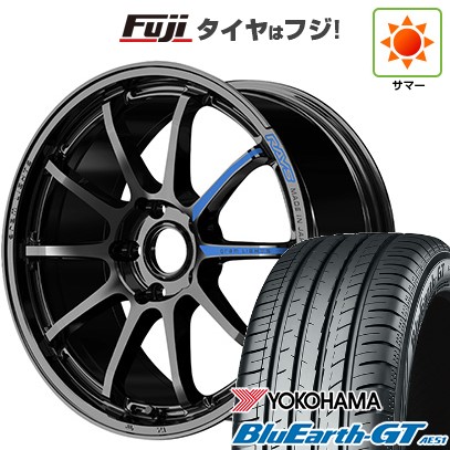 【新品国産車用5穴114.3】 夏タイヤ ホイール4本セット 225/50R18 ヨコハマ ブルーアース GT AE51 RAYS レイズ グラムライツ 57NR SPEC-M 7.5J 18インチ(送料無料)