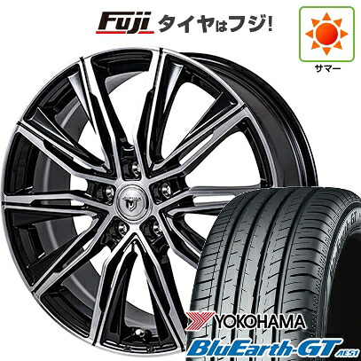 【新品国産車用5穴114.3】 夏タイヤ ホイール4本セット 225/45R18 ヨコハマ ブルーアース GT AE51 モンツァ JPスタイル MJ-X 7.5J 18インチ(送料無料)