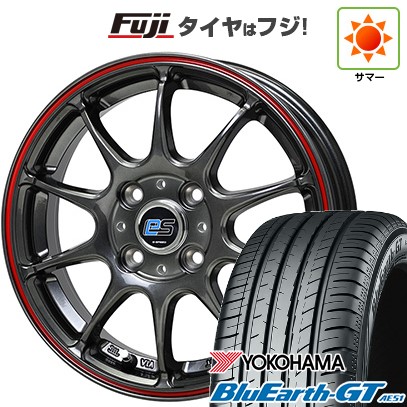 【新品国産車用4穴100】 夏タイヤ ホイール4本セット 175/65R15 ヨコハマ ブルーアース GT AE51 ホットスタッフ ジースピード es-01 5.5J 15インチ(送料無料)|フジコーポレーション