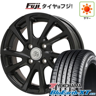 【新品国産車用5穴114.3】 夏タイヤ ホイール4本セット 215/55R17 ヨコハマ ブルーアース XT AE61 ブランドルライン ボレアノ10 パールブラック 7J 17インチ(送料無料)
