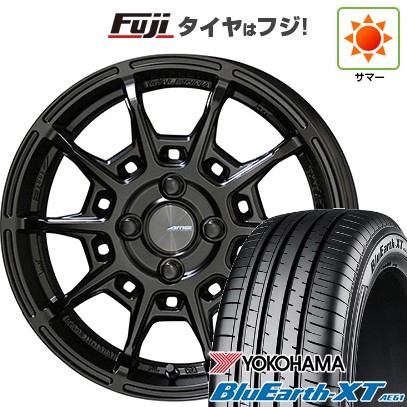 【新品国産車用5穴114.3】 夏タイヤ ホイール4本セット 225/65R17 ヨコハマ ブルーアース XT AE61 共豊 ガレルナ レフィーノ 7J 17インチ(送料無料)