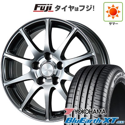 【新品国産車用5穴114.3】 夏タイヤ ホイール4本セット 215/55R17 ヨコハマ ブルーアース XT AE61 ブリヂストン エコフォルム CRS23 7J 17インチ(送料無料)|フジコーポレーション