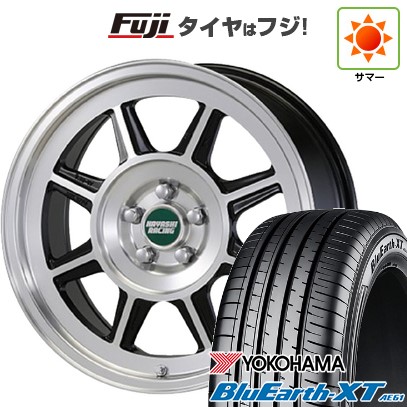 【新品国産車用5穴114.3】 夏タイヤ ホイール4本セット 215/55R17 ヨコハマ ブルーアース XT AE61 ハヤシレーシング ハヤシストリート タイプSTL 7J 17インチ(送料無料)