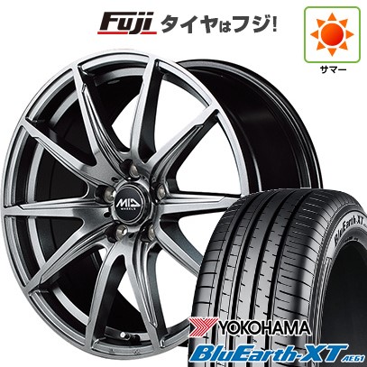 【新品国産車用5穴114.3】 夏タイヤ ホイール4本セット 215/55R17 ヨコハマ ブルーアース XT AE61 MID WHEELS SLS 7J 17インチ(送料無料) 75,460円