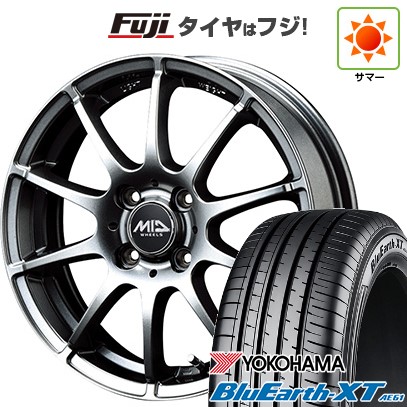 【新品】ライズ/ロッキー（ガソリン） 夏タイヤ ホイール4本セット 195/65R16 ヨコハマ ブルーアース XT AE61 MID WHEELS スタッグ メタリックグレー 6J 16インチ(送料無料)