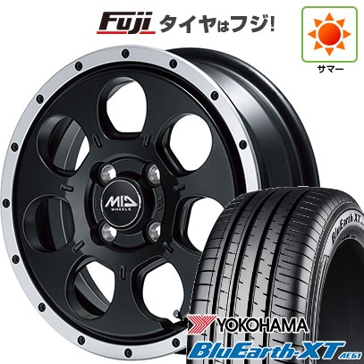 【新品】ヤリスクロス 夏タイヤ ホイール4本セット 205/65R16 ヨコハマ ブルーアース XT AE61 MID WHEELS WO-7 7J 16インチ(送料無料)