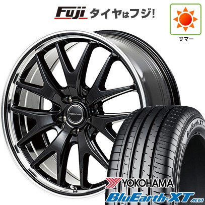 【新品国産車用5穴114.3】 夏タイヤ ホイール4本セット 215/50R18 ヨコハマ ブルーアース XT AE61 MID WHEELS エグゼ7 7J 18インチ(送料無料)|フジコーポレーション