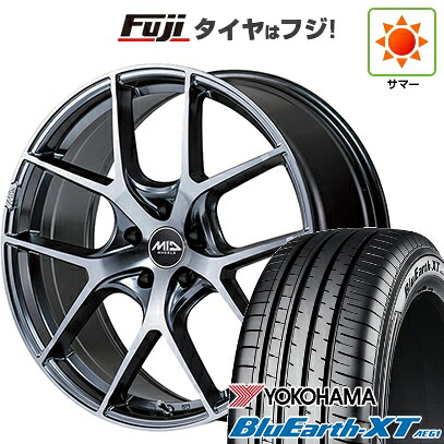 【新品国産車用5穴114.3】 夏タイヤ ホイール4本セット 225/50R18 ヨコハマ ブルーアース XT AE61 MID WHEELS MID EXCLUSIVE 025F RN 7J 18インチ(送料無料)