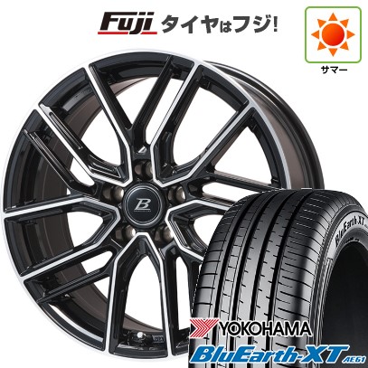 【新品国産車用5穴114.3】 夏タイヤ ホイール4本セット 215/60R16 ヨコハマ ブルーアース XT AE61 ブランドルライン ヴァレーゼ ブラックポリッシュ 6.5J 16インチ(送料無料)