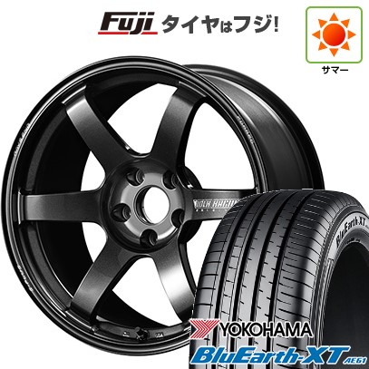 【新品国産車用5穴114.3】 夏タイヤ ホイール4本セット 225/50R18 ヨコハマ ブルーアース XT AE61 RAYS レイズ ボルクレーシング TE37 サーガ S-plus 8J 18インチ(送料無料)
