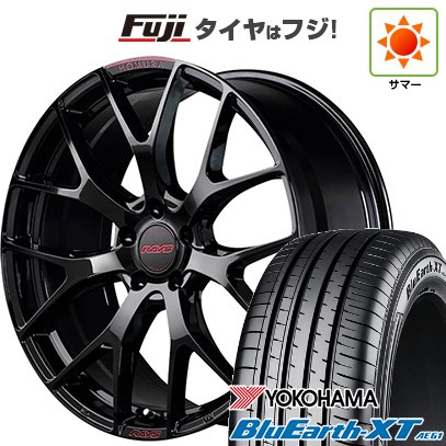 【新品国産車用5穴114.3】 夏タイヤ ホイール4本セット 225/50R18 ヨコハマ ブルーアース XT AE61 RAYS レイズ ホムラ 2X7FT SPEC-M 7.5J 18インチ(送料無料)