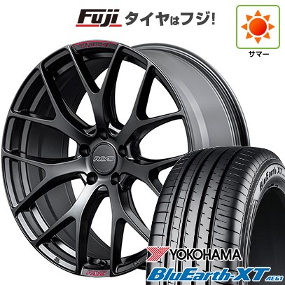 【新品国産車用5穴114.3】 夏タイヤ ホイール4本セット 225/50R18 ヨコハマ ブルーアース XT AE61 RAYS レイズ ホムラ 2X7FT SPORT EDITION 7.5J 18インチ(送料無料)