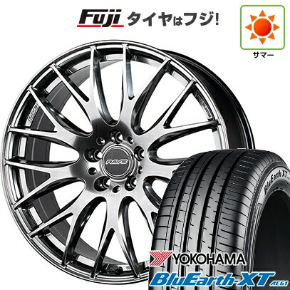 【新品国産車用5穴114.3】 夏タイヤ ホイール4本セット 225/50R18 ヨコハマ ブルーアース XT AE61 RAYS レイズ ホムラ 2X9Plus 8J 18インチ(送料無料)