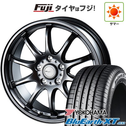 【新品国産車用5穴114.3】 夏タイヤ ホイール4本セット 205/55R17 ヨコハマ ブルーアース XT AE61 ビッグウエイ BWスポーツ ZT10 7J 17インチ(送料無料)|フジコーポレーション