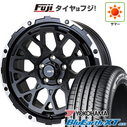 【新品】ヤリスクロス 夏タイヤ ホイール4本セット 205/65R16 ヨコハマ ブルーアース XT AE61 フォーバイフォーエンジニア エアージー ロックス 7J 16インチ(送料無料)