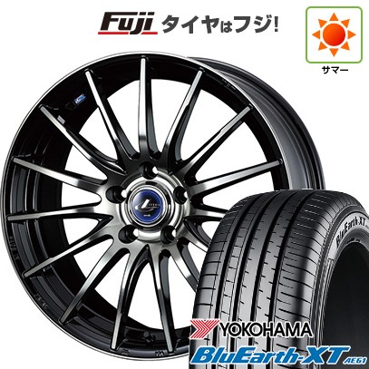 【新品国産車用5穴114.3】 夏タイヤ ホイール4本セット 205/55R17 ヨコハマ ブルーアース XT AE61 WEDS ウェッズ レオニス NAVIA 05 7J 17インチ(送料無料)