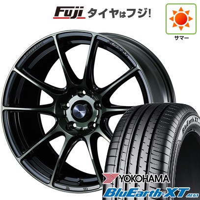 【新品国産車用5穴114.3】 夏タイヤ ホイール4本セット 215/50R18 ヨコハマ ブルーアース XT AE61 WEDS ウェッズ ウェッズスポーツ SA-25R 7.5J 18インチ(送料無料)|フジコーポレーション