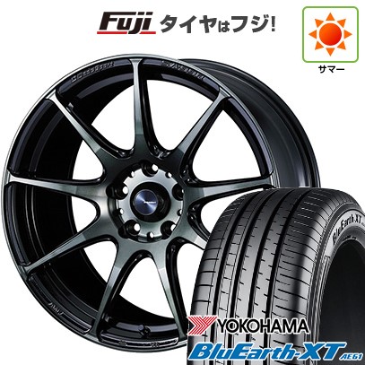 【新品国産車用5穴114.3】 夏タイヤ ホイール4本セット 215/60R17 ヨコハマ ブルーアース XT AE61 WEDS ウェッズスポーツ SA-99R 7J 17インチ(送料無料)