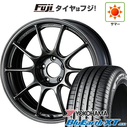 【新品国産車用5穴114.3】 夏タイヤ ホイール4本セット 225/50R18 ヨコハマ ブルーアース XT AE61 WEDS ウェッズ ウェッズスポーツ TC-105X 8J 18インチ(送料無料)|フジコーポレーション