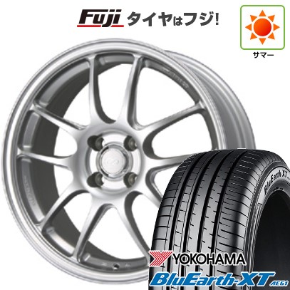 【新品国産車用5穴114.3】 夏タイヤ ホイール4本セット 205/55R17 ヨコハマ ブルーアース XT AE61 ENKEI エンケイ PerformanceLine PF01 7J 17インチ(送料無料)｜フジコーポレーション
