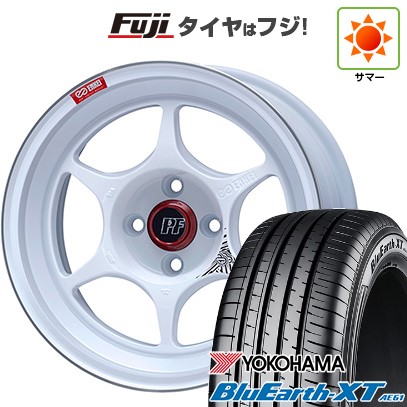 【新品国産車用5穴114.3】 夏タイヤ ホイール4本セット 215/55R17 ヨコハマ ブルーアース XT AE61 ENKEI エンケイ PerformanceLine PF06 マシニングホワイト 7J 17インチ(送料無料)