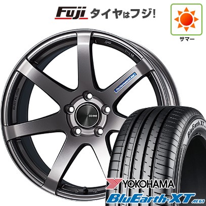【新品国産車用5穴114.3】 夏タイヤ ホイール4本セット 215/60R17 ヨコハマ ブルーアース XT AE61 ENKEI エンケイ PF07 17インチ(送料無料)