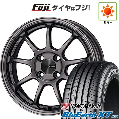 【新品国産車用5穴114.3】 夏タイヤ ホイール4本セット 215/60R17 ヨコハマ ブルーアース XT AE61 ENKEI エンケイ PerformanceLine PF09 7J 17インチ(送料無料)