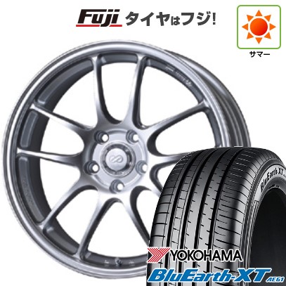 【新品国産車用5穴114.3】 夏タイヤ ホイール4本セット 205/55R17 ヨコハマ ブルーアース XT AE61 ENKEI エンケイ PF01 17インチ(送料無料)