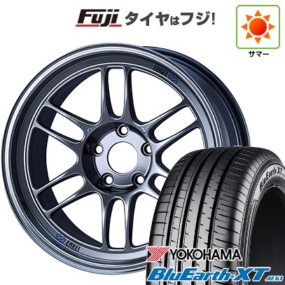 【新品国産車用5穴114.3】 夏タイヤ ホイール4本セット 215/55R17 ヨコハマ ブルーアース XT AE61 ENKEI エンケイ Racing RP-F1 7J 17インチ(送料無料)｜フジコーポレーション