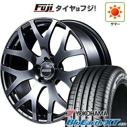【新品国産車用5穴114.3】 夏タイヤ ホイール4本セット 215/50R18 ヨコハマ ブルーアース XT AE61 RAYS レイズ VMF S-01 7.5J 18インチ(送料無料)｜フジコーポレーション