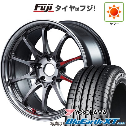 【新品国産車用5穴114.3】 夏タイヤ ホイール4本セット 215/50R18 ヨコハマ ブルーアース XT AE61 RAYS レイズ ボルクレーシング CE28N-plus SL 7.5J 18インチ(送料無料)