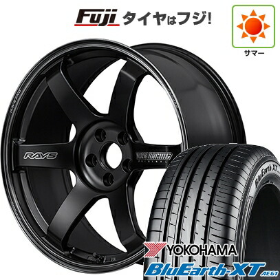 【新品国産車用5穴114.3】 夏タイヤ ホイール4本セット 215/50R18 ヨコハマ ブルーアース XT AE61 RAYS レイズ ボルクレーシング TE37 サーガ S-plus Black Shadow 7.5J 18インチ(送料無料) 208,200円