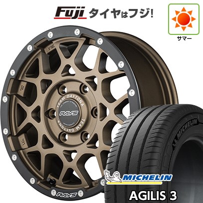 【新品】ハイエース200系 夏タイヤ ホイール4本セット 215/65R16 109/107T ミシュラン アジリス3 RAYS レイズ デイトナ M8 xB Edition 6.5J 16インチ(送料無料)｜フジコーポレーション