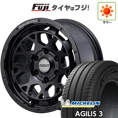 【新品】ハイエース200系 夏タイヤ ホイール4本セット 215/65R16 109/107T ミシュラン アジリス3 RAYS レイズ デイトナ M9+ SPEC-M 6.5J 16インチ(送料無料)｜フジコーポレーション