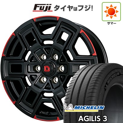 【新品】ハイエース200系 夏タイヤ ホイール4本セット 215/65R16 109/107T ミシュラン アジリス3 クライメイト デヴグル 6.5J 16インチ(送料無料)|フジコーポレーション