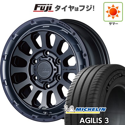 【新品】キャラバン 夏タイヤ ホイール4本セット 215/65R16 109/107T ミシュラン アジリス3 エムテクノ M.T.S.JAPAN X CROSS TW 16インチ(送料無料)