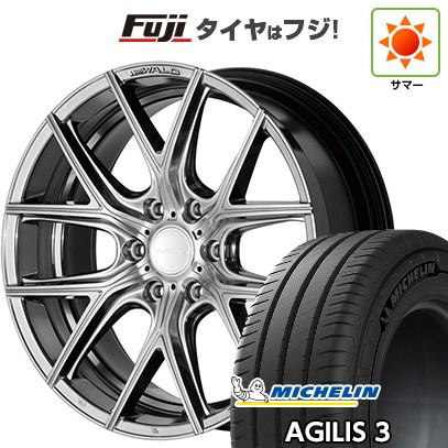 【新品】ハイエース200系 夏タイヤ ホイール4本セット 215/60R17 109/107T ミシュラン アジリス3 WALD ヴァルド イリマ 1P I11-C 6.5J 17インチ(送料無料)