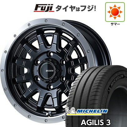 【新品】ハイエース200系 夏タイヤ ホイール4本セット 215/65R16 109/107T ミシュラン アジリス3 エセックス EX-16 16インチ(送料無料)
