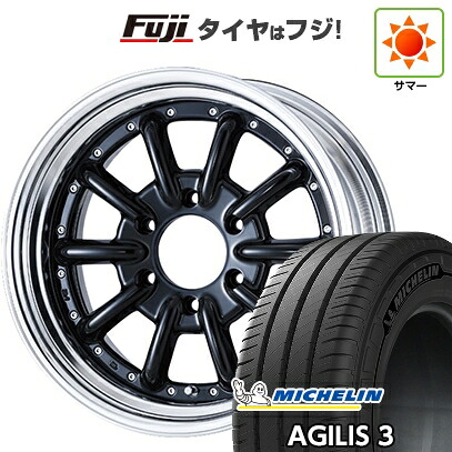 【新品】ハイエース200系 夏タイヤ ホイール4本セット 215/60R17 109/107T ミシュラン アジリス3 エセックス ENCB 2P 17インチ(送料無料)