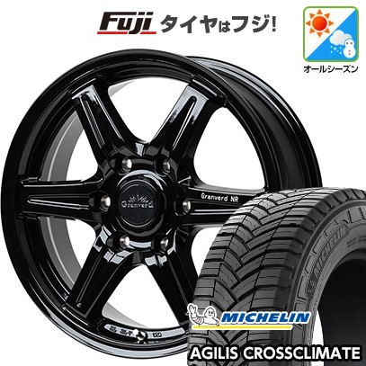 【新品】ハイエース200系 オールシーズンタイヤ ホイール4本セット 215/60R17 109/107T ミシュラン アジリス クロスクライメート TWS グランヴァード NR 6.5J 17インチ(送料無料)