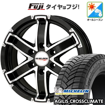 【新品】ハイエース200系 オールシーズンタイヤ ホイール４本セット 195/80R15 108/106S ミシュラン アジリス クロスクライメート モンツァ HI-BLOCK 15インチ(送料無料)｜フジコーポレーション