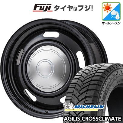 【新品】ハイエース200系 オールシーズンタイヤ ホイール4本セット 215/65R16 109/107T ミシュラン アジリス クロスクライメート コーリン オールドカントリー 7J 16インチ(送料無料)