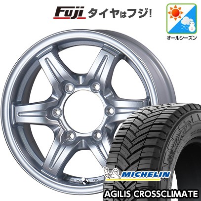 【新品】ハイエース200系 オールシーズンタイヤ ホイール4本セット 215/65R16 109/107T ミシュラン アジリス クロスクライメート TWS グランヴァード NEO 7J 16インチ(送料無料)|フジコーポレーション