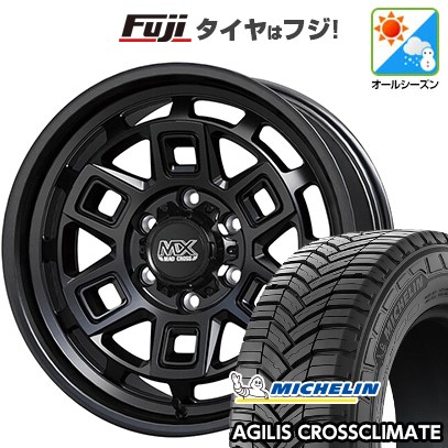 【新品】ハイエース200系 オールシーズンタイヤ ホイール4本セット 215/65R16 109/107T ミシュラン アジリス クロスクライメート ホットスタッフ マッドクロス アイヴァー 6.5J 16インチ(送料無料)|フジコーポレーション