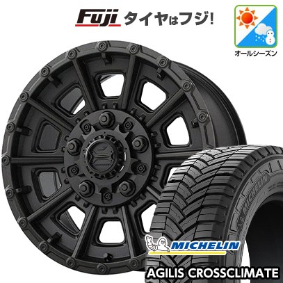 【新品】ハイエース200系 オールシーズンタイヤ ホイール4本セット 215/65R16 109/107T ミシュラン アジリス クロスクライメート TUS JAPAN ジェップセン バレルゾーン M017 6.5J 16インチ(送料無料)|フジコーポレーション
