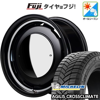 【新品】ハイエース200系 オールシーズンタイヤ ホイール４本セット 195/80R15 108/106S ミシュラン アジリス クロスクライメート MID WHEELS ガルシア シスコ ムーン 15インチ(送料無料)