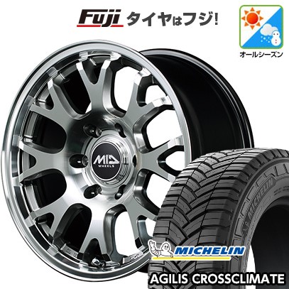 【新品】ハイエース200系 オールシーズンタイヤ ホイール4本セット 215/60R17 109/107T ミシュラン アジリス クロスクライメート MID WHEELS MID EXCLUSIVE 028FX 6.5J 17インチ(送料無料)｜フジコーポレーション
