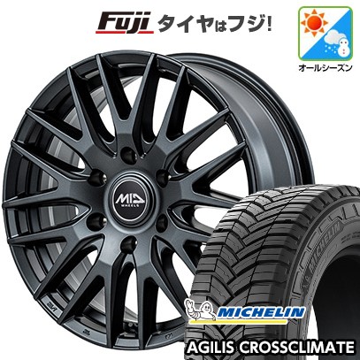 【新品】キャラバン オールシーズンタイヤ ホイール4本セット 215/60R17 109/107T ミシュラン アジリス クロスクライメート MID WHEELS MID EXCLUSIVE 029F 6.5J 17インチ(送料無料)